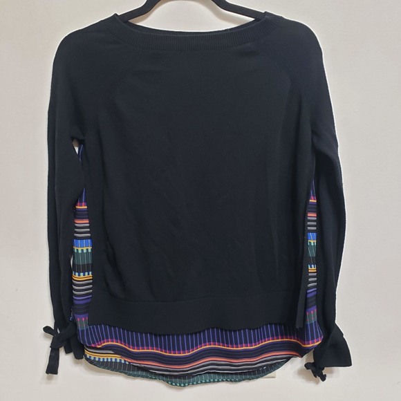 LOFT Tops - LOFT Colorful Stripe Back Detail Long Sleeve, sz S